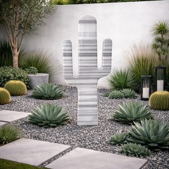 Cactus en marbre gris Pyjama 120cm