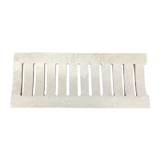 CANIVEAU travertin Impéria adoucie 25 x 61  ép.3 cm