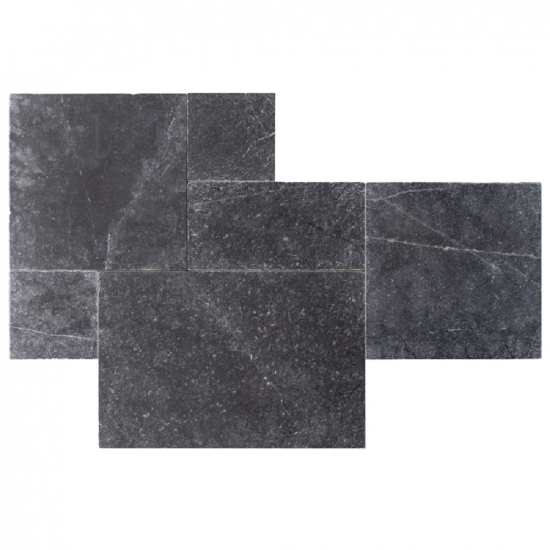 Carrelage en marbre Noir Vieilli ép.1.2 cm