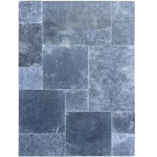 Carrelage en marbre Noir Vieilli Opus Château