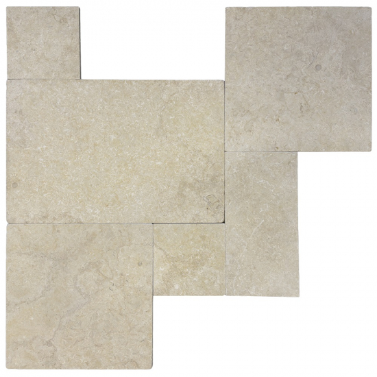 Carrelage en pierre Royal beige vieilli