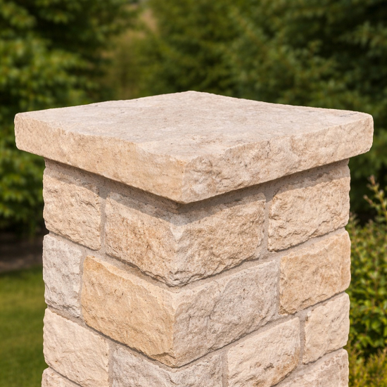 Chapeau de pilier Auch en pierre naturelle 4 cm