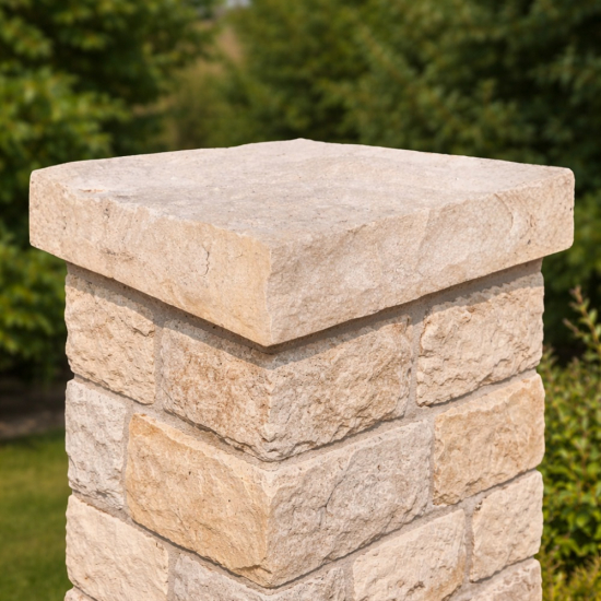 Chapeau de pilier Auch en pierre naturelle 7 cm