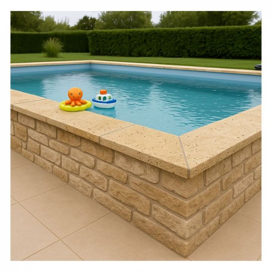 Couvertine en travertin Golden