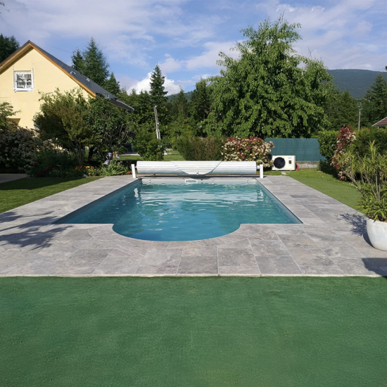 Dallage en travertin Silver ép.1.2 cm