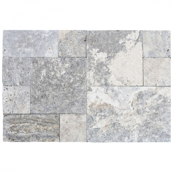 Dallage en travertin Silver Lot de 15m²