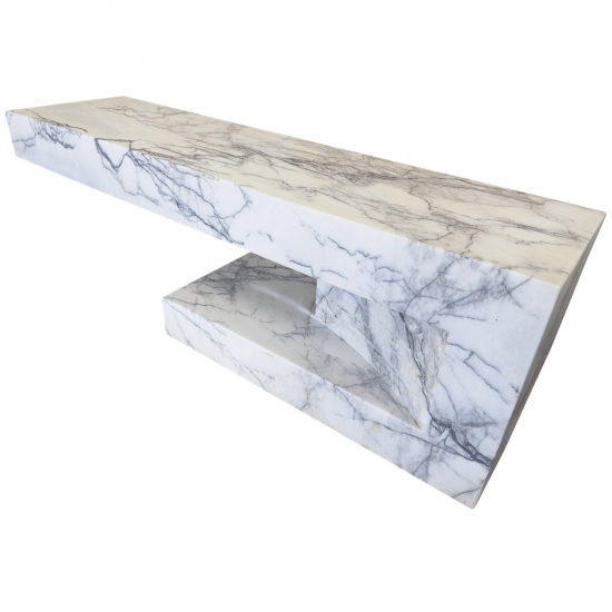 Ensemble banc et table en marbre Dehli
