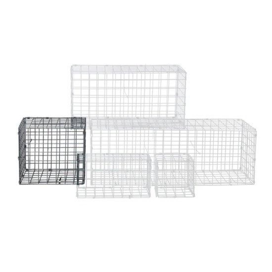 Gabion pré-assemblé et plié L50 x l50 cm