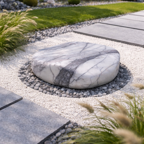 Galet de décoration en marbre Delhi