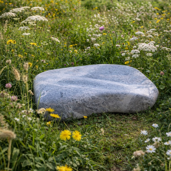 Galet de décoration en marbre Tundra Gris