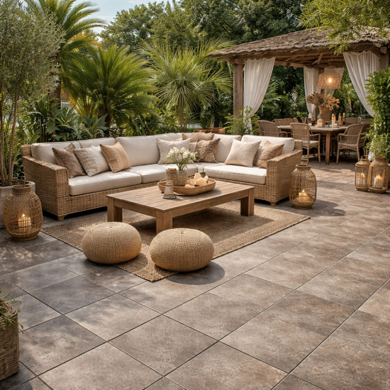 Grès Cérame Anzio Brown ép.2 cm