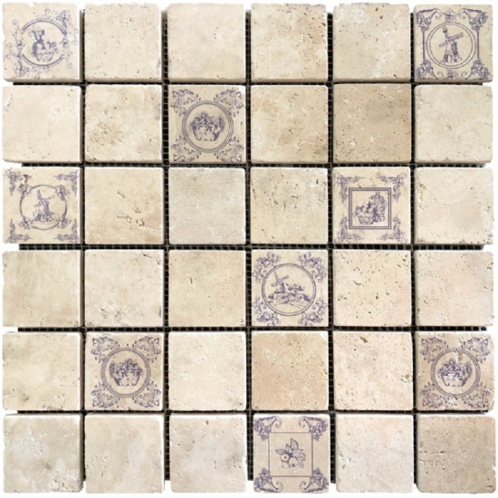 MOSAÏQUE UV 4.8 x 4.8 ép.1 cm