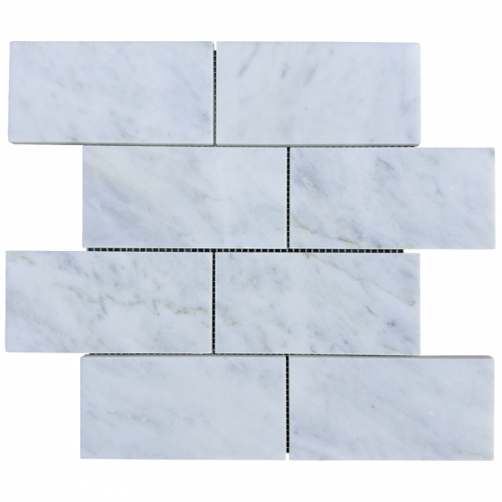 Mosaïque en marbre blanc Metro