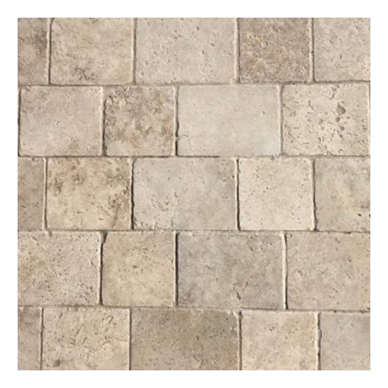 Pavé en travertin mix ép.3 cm