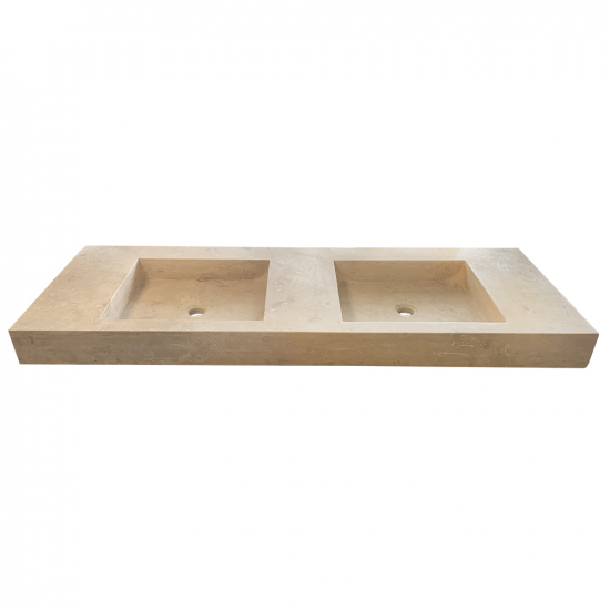 Plan vasque Mona travertin Beige