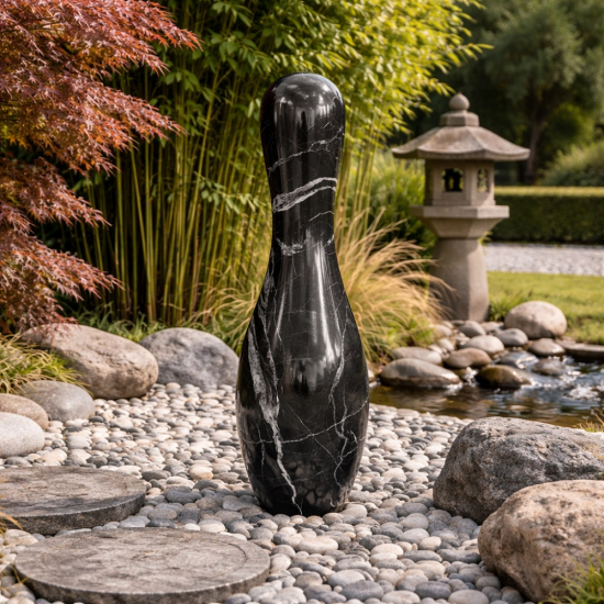 Quille en marbre noir