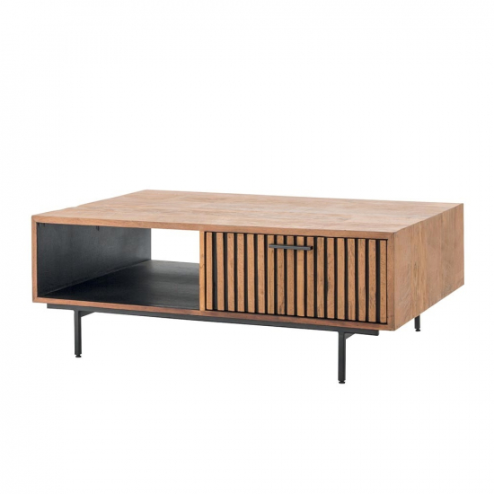 Table basse en teck recyclé Opale
