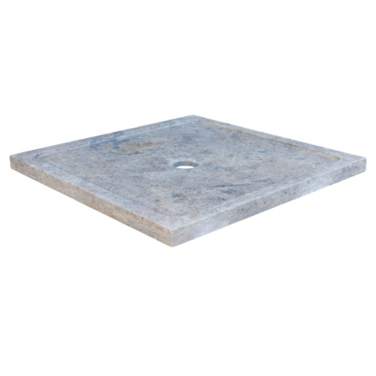 Bac à douche en travertin Silver