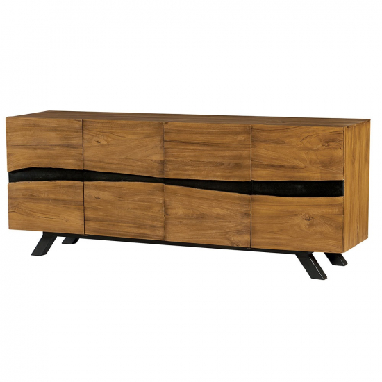 Bahut en teck recyclé Colba 4 portes