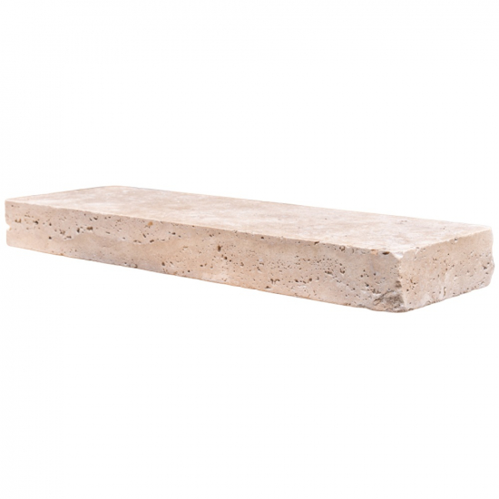 Bordure en travertin Impéria 50 x 15 x 5 cm
