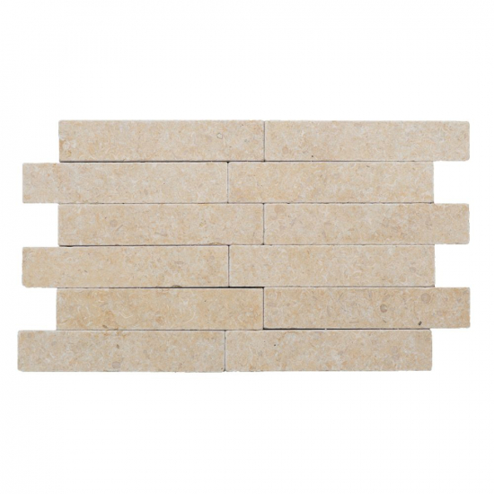 Carrelage chevron en marbre Royal vieilli
