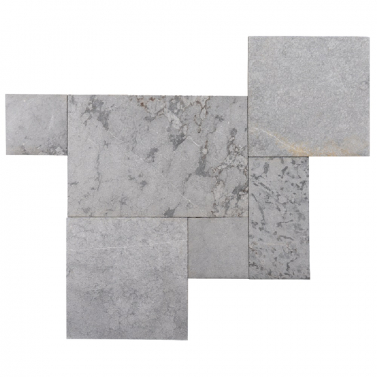 Carrelage en marbre Black Sablé Opus Château