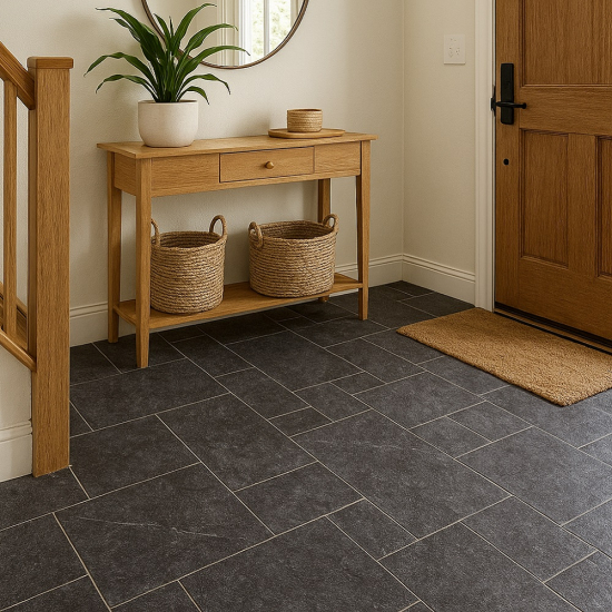 Carrelage en marbre Black Vieilli Opus Romain