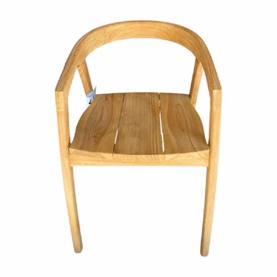 Chaise en teck naturel vernis