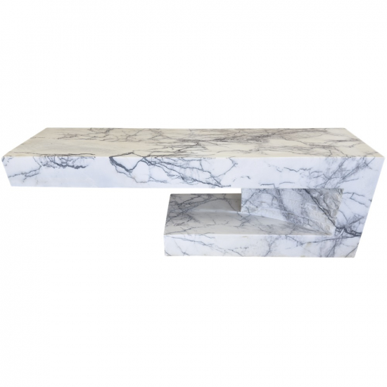 Ensemble banc et table en marbre Delhi