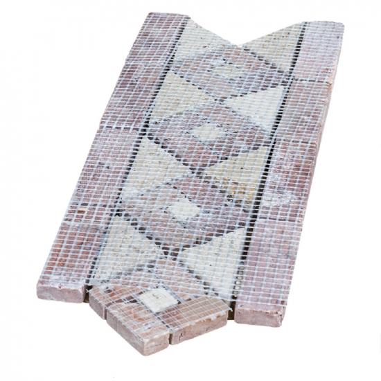 Frise murale spirale Rouge