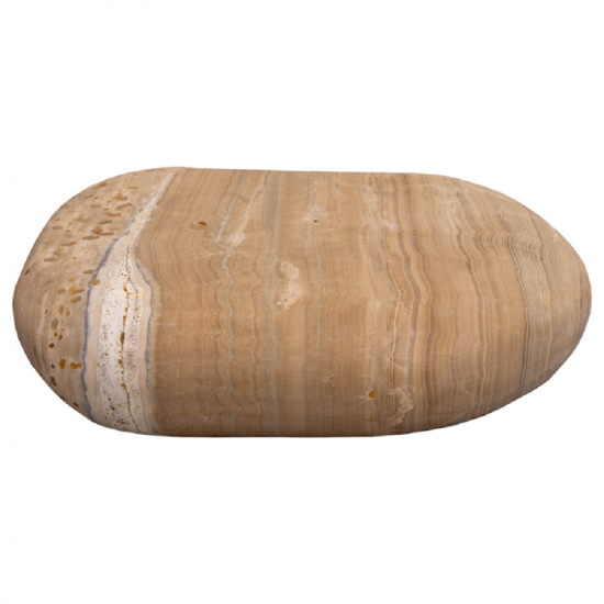 Galet de décoration en marbre Miel