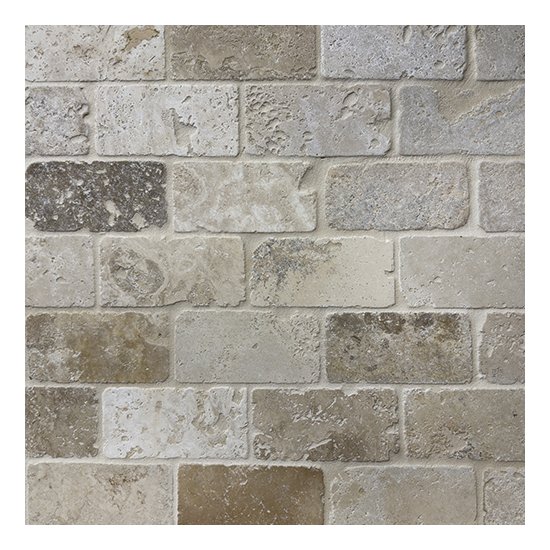 LOT Dallage en travertin 7.5x15x1 cm