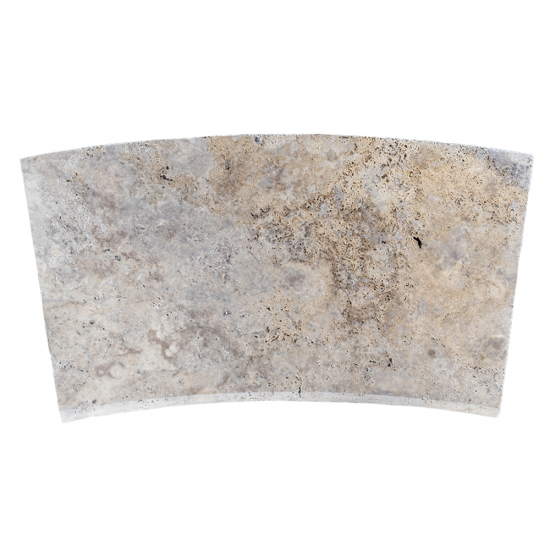 Margelle bain romain en travertin Silver 3 cm