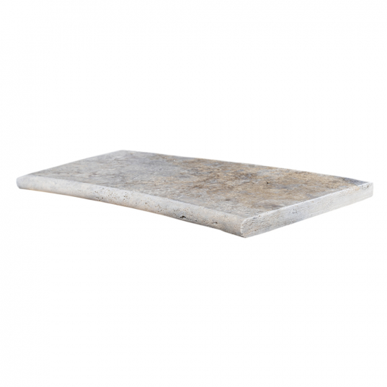Margelle bain romain en travertin Silver 3 cm
