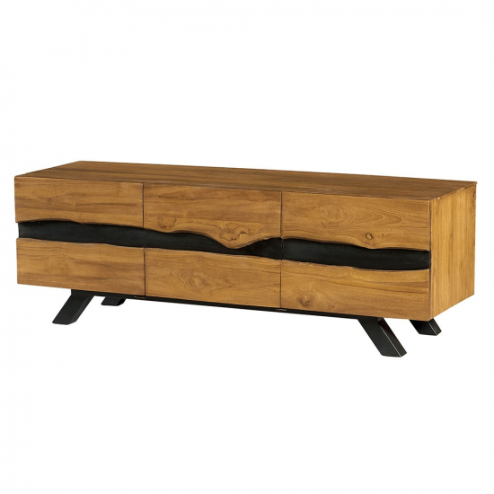 Meuble TV en teck recyclé Colba