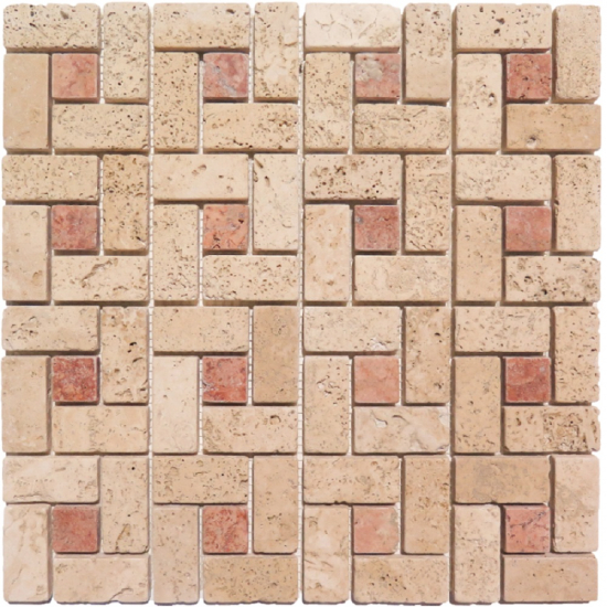 Mosaique travertin SPIRAL