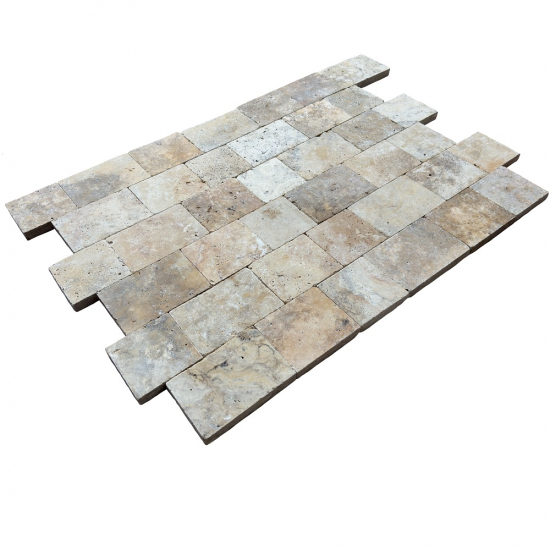Pavé en travertin Scabas