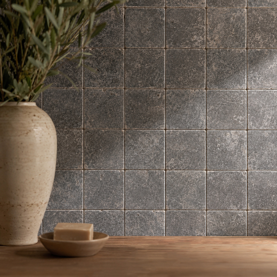Petit carrelage en marbre Milly Gris