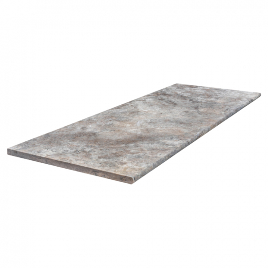Plan de travail en travertin Gris Silver 180 cm