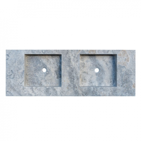 Plan vasque Mona travertin Gris