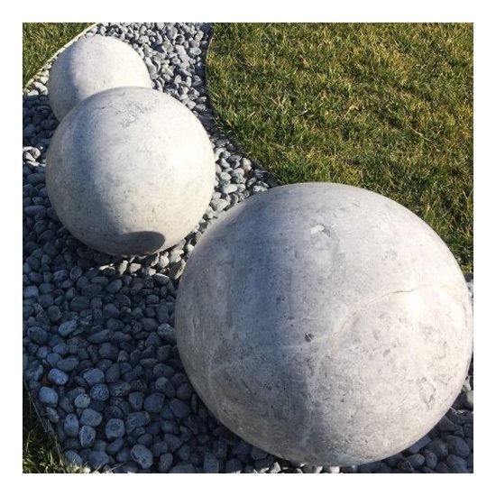 Boule déco jardin granit - sphère pierre Ø 30-40 cm