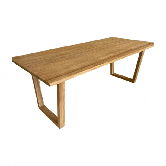 Table en teck naturel vernis