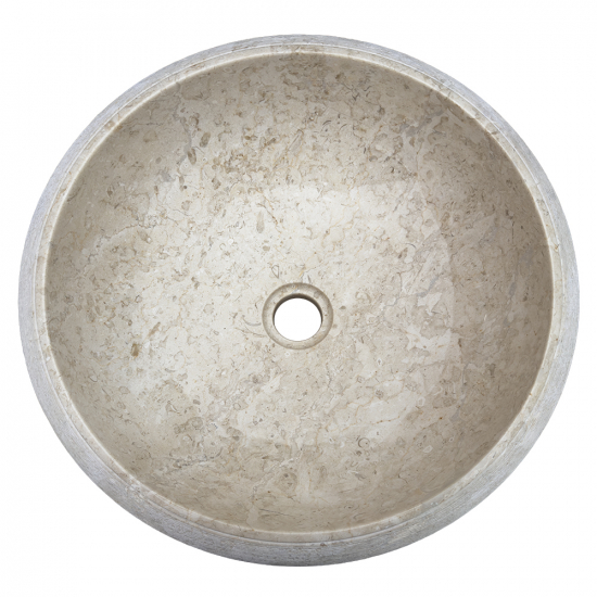 Vasque Carla en marbre strié Beige 