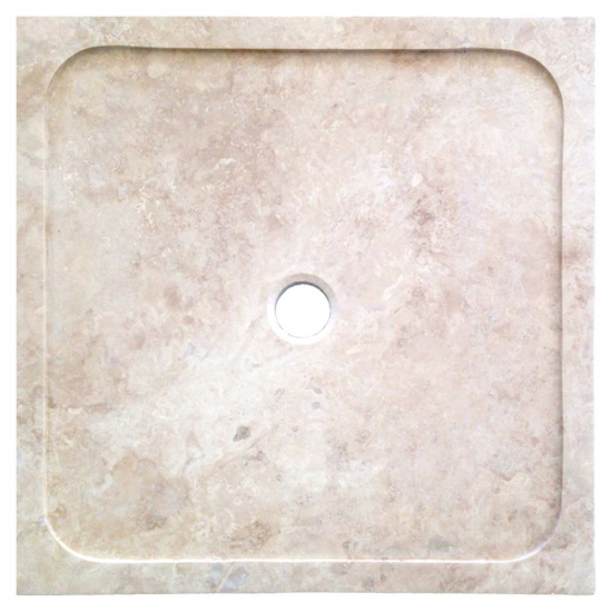 Bac à douche en travertin Impéria