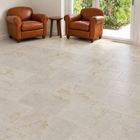 Carrelage en pierre Royal sablé brossé