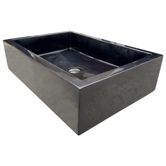Vasque en marbre rectangle Noir