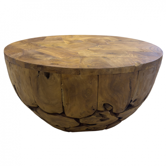 Table basse en racine de teck