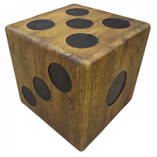 Tabouret en teck Dé