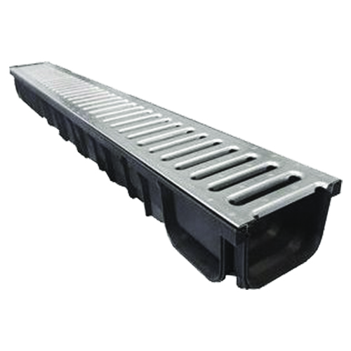 Caniveau avec grille pour terrasse, allée | C-Négoce