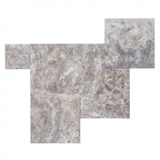 Dallage en travertin Silver ép.1.2 cm